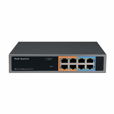 China OEM 4 ch POE switch 4 POE switch 8 port 10/100 Mbps AC 100 port - 240V input, DC52V output for SIP camera - IP POE804F 185X105X44mm for sale