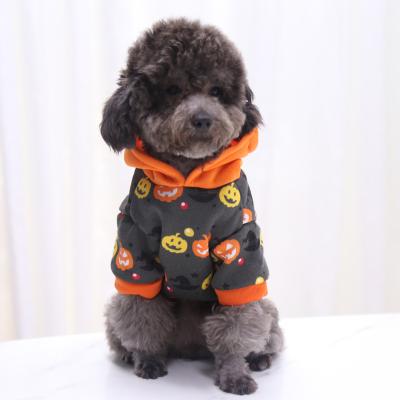 China Halloween Sustainable Winter Fashion Hot Dog Outfits Hoodie Pet Clothes for sale