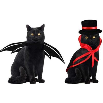 China Viable Good Quality Halloween Vampire Pet Cosplay Cat Clothes Costume for sale