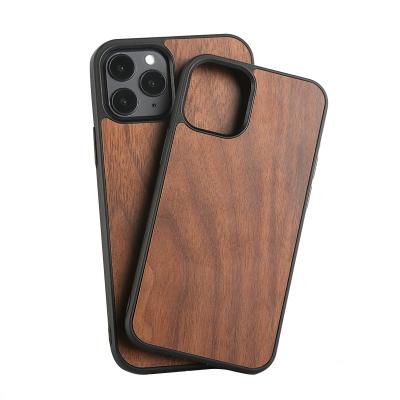 China Anti-fall Pattern Design Wooden Phone Case For iPhone 13 12 11 Xs Max Mobile Accessories Back Cover for sale