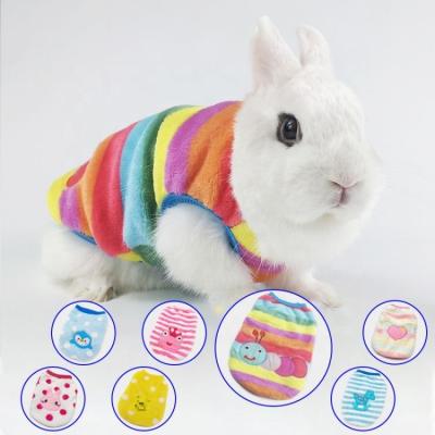 China Bunny Autumn And Winter Clothes Warm Dog Rabbit Flannel Vest Cute Stocked Rabbit Clothes Pet Clothes For Rabbits for sale