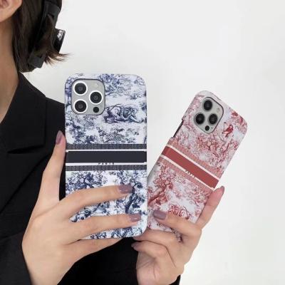 China Shockproof luxury brand for phone 13 phone case flower printing floral tpu mobile phone soft shell for sale