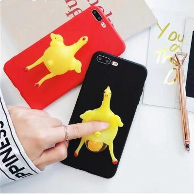 China New Shockproof Chicken Eggs Squeeze Pattern Phone Case Squishy Stress Relieve TPU Cover For Iphone 12 11pro max For xiaomi redmi 8 for sale