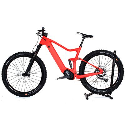 China Presell 2022 Mid Motor 29er Carbon Fiber Bicycles 500W Enduro 48V Bafang Electric Bike Carbon Bike Inclined Electric Frame Trail for sale