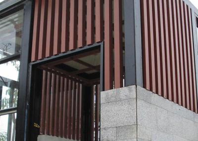 China Aluminium WPC Decorative Wall Panel Tube WPC Wood Slat Panel for sale