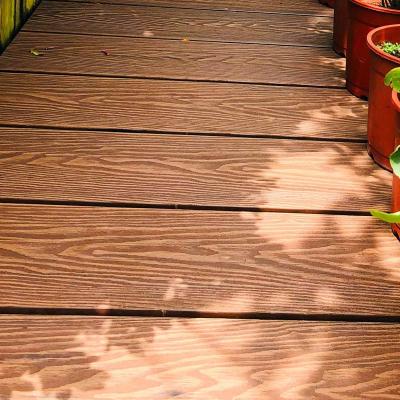 China Jardín al aire libre 3D Composite Decking Board Profile hueco y agujeros cuadrados en venta