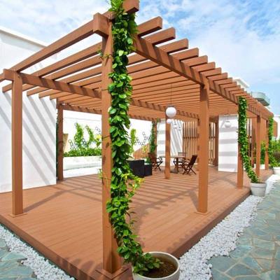 China Pergola de madera plástica compuesta personalizada WPC de bajo mantenimiento en venta