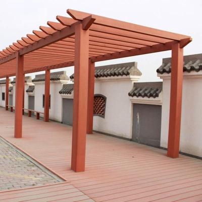 China Pergola moderna de WPC con tablero de cubierta compuesto ligero en venta