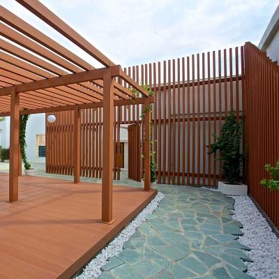 China Outdoor WPC Pergola Rotproof Composite Wooden Patio Pergola for sale