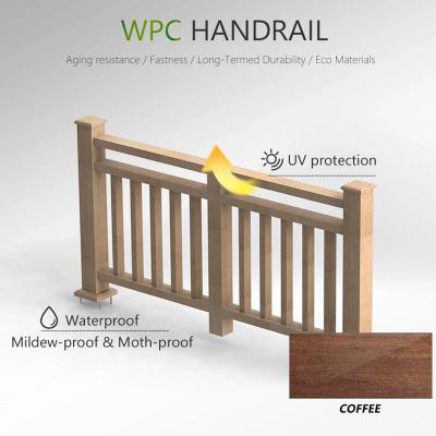 China Buiten WPC handrail WPC balkonrail Modern Te koop