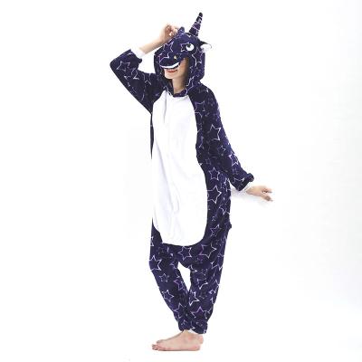 China Unisex Unicorn Flannel Sleepwear Pajamas Animal Costume Onesie Star Suit Design Wholesale Plus Size New for sale