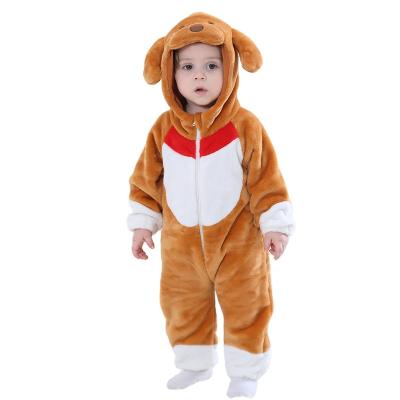 China Warm and comfortable do not hurt the skin hot promotion 2020 cute baby clothes soft little dog baby cotton clothes children winter rompers baby romper for sale