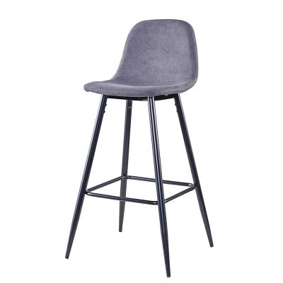 China Best Selling Cheap Modern Furniture Fabric Bar Stool Modern Design Metal Frame Bar Chair for sale