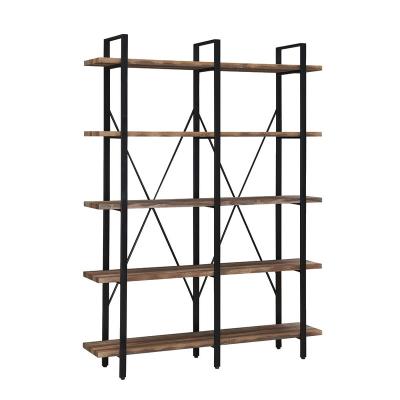 China 4 Tier Convertible Popular Wooden Ladder Shelf Display Storage Bookcase Tree Shelf Decoration for sale