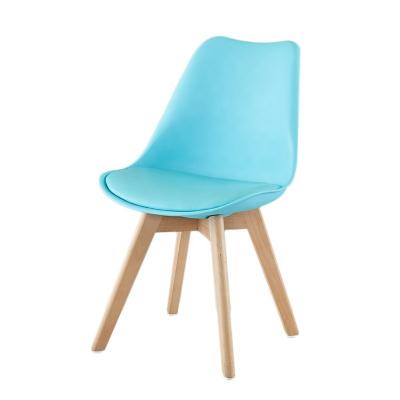 China High Back Leg Cushion Leather Cover Dining American Design Wood Modern Furniture Plastic Dining Chair Kitchen Home Furniture for sale