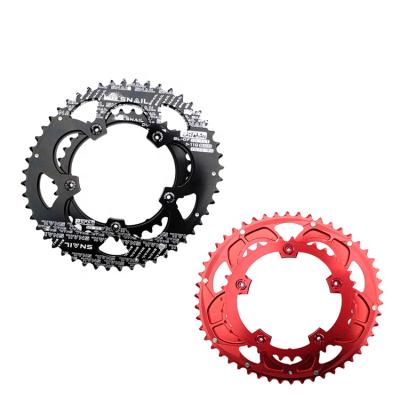 China Mountain Bikes 700C Road Bicy Lcle 110BCD 50/35T Oval Sprocket Kit Bike 7075-T6 Alloy Ellipse Hill Climb Ring Plate Ultralight Chain Plate for sale