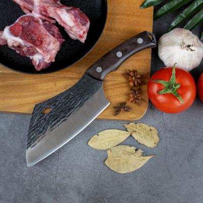 China 6 Inch Butcher Cleaver Knife Chopper Outdoor Handmade Kitchen Viable Custom Chefs Knife Slaughtering Knife for sale