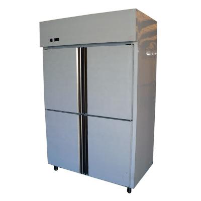 China Single-Temperature Commercial 4-Door Stainless Steel Restaurant Upright Refrigerated Freezer Equipment for sale