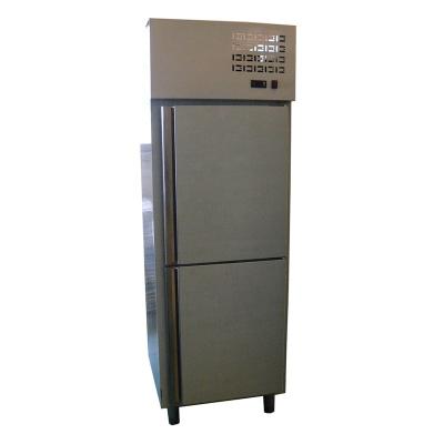 China Single-Temperature Restaurant Stainless Steel Commercial 2 Straight Doors Refrigerated Freezer for sale