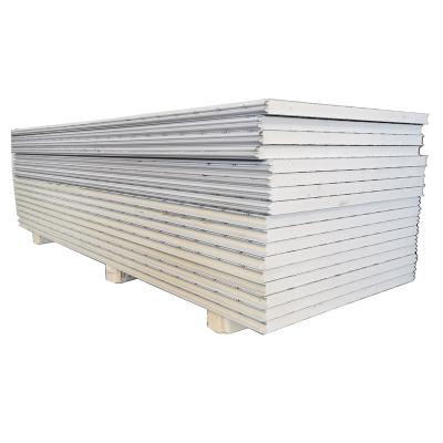 China Modern Hard 50mm PIR PUR Sandwich Insulation Panels Cold Room Firing Panels Walk In Cold Storage Ceiling Panels for sale