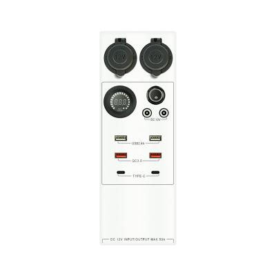 China ABS Multi Battery DC Plug Electrical Socket With USB for sale