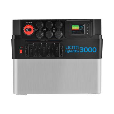 China Wholesale detachable rechargeable lifepo4 battery backup 500w 3000W solar power station outdoor camping portable generator 200/300Ah for sale