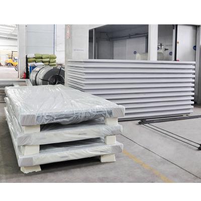 China Best Selling Eco Friendly Flat Surface Sandwich Wall PU Panel Fireproof Panels for sale