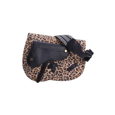 China 2019 Lady Wholesale Antique Saddle Ladies Bags Leopard Print for sale