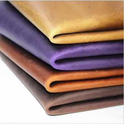 China Custom Vintage Matte Genuine Cow Hide Skin Leather Fabric Viable for Ladies Boots and Bag Making for sale