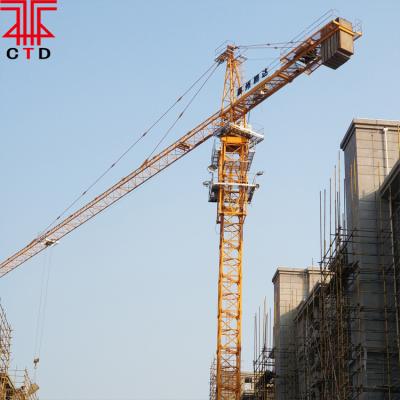 China TC6016 10t tower crane topkit self erecting tower crane for sale