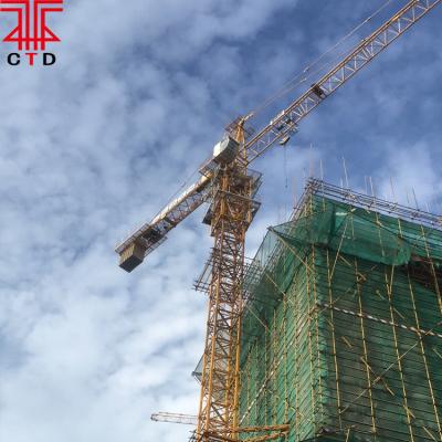 China TC5013A 50m tower crane jib lengyh 6t QTZ63 tower crane for sale