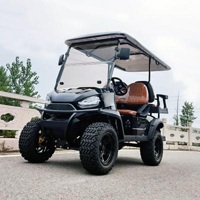 China Chinese Electric Golf Cart 72v 4 Seater 7kw Lithium Off Road Golf Cart Chasing Buggy Golf 23*10.5-12 for sale