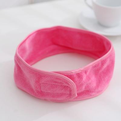 China Promotion Custom Logo Gift Hot Selling Good Quality Facial Makeup For Spa Spa Microfiber Disposable Cute Custom Headbands for sale