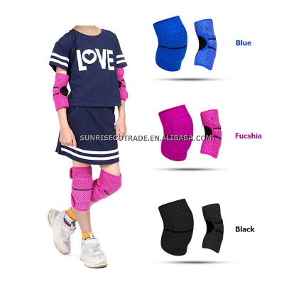 China Goods 2021 Hot Selling 4PCS Set Breathable Compression Knee Pad Elbow Pad Sports Bra Sleeves For Sports Dance For Kids for sale