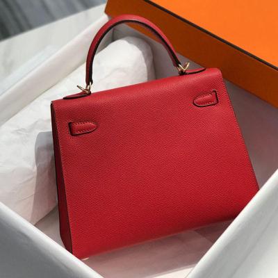 China Fashion Manual Sewing Wholesale High-End Handbags Women's Bags Epsom Luxury Women's Purses and Red Skin Women's Quality Handbags for sale