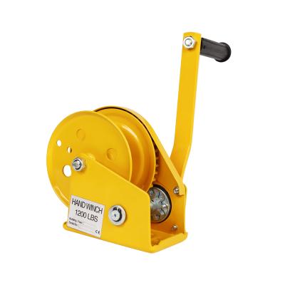 China CRANES 1200 lb hand winch with bi-directional self-locking and flexible lifting for sale