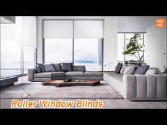 Sunshade Roller Window Blinds Waterproof Manual Control For Decoration