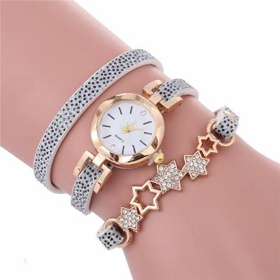 China Hot-selling quartz winding watch band thin watch diamond star automatic date winding watch for sale