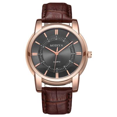 China 2021 new simple fashion temperament alarm men's watch daily casual men's watch waterproof quartz watch for sale