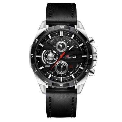 China 2021 new alarm fashion business men's watch waterproof sports men's casual watch quartz men's watch for sale