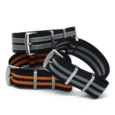 China JUELONG 1.2mm Herringbone  Seatbelt Nylon Watch Strap 18mm 20mm 22mm 24mm for sale