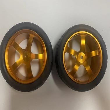 China RC Model Car Parts RC 1/10 Buggy RC Car Tire 66116 With Aluminum Rim for sale