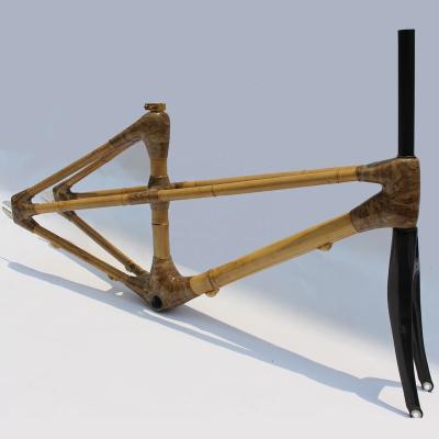 China Road Bikes Free Shipping Bamboo Road Bike Frame Track Fixie Frameset Frameset Fixed Gear Bike Single Speed for sale