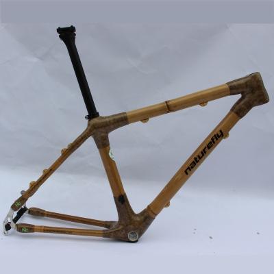 China Free Shipping Direct Shipping Naturefly Mountain Bikes Mountain Bikes Frame 29er MTB Bamboo Bicycle Frameset 135mm for sale