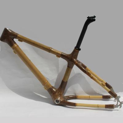 China Naturefly Fat Bike Frame 26er Mountain Mountain Bikes Bamboo Snow Bicycle Direct Mount 135 QR 26x4.0 for sale