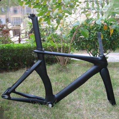 China Road Go Naturefly Matt Carbon Track Bike Frame FiXie Bicycle Frameset Fixed Speed ​​Frame for sale