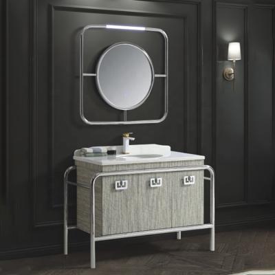 China 201/304 Modern Floor Modern Stainless Steel Bathroom Luxury Hotel Cabinet for sale