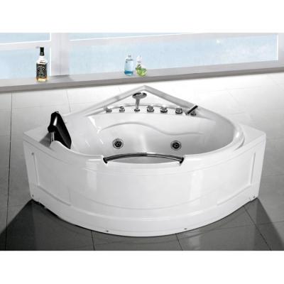 China Smooth Cheap Price Triangle Acrylic/ABS Corner Whirlpool Bathtub Massage Smooth for sale