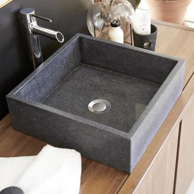 China Modern Bathroom Square Concrete Shape Table Top Wash Basin for sale