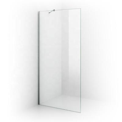 China Modern Bathroom Shower Door Fixed Walk In Frameless Glass Shower Screen for sale